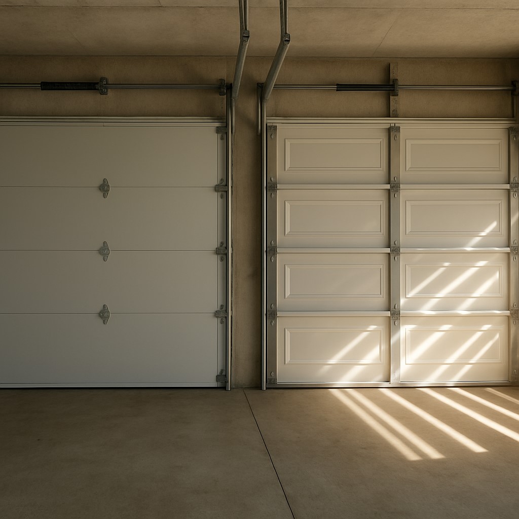 Improving Indoor Air Quality in New Jersey Homes with Properly Sealed Insulated Garage Doors 2 insulated garage doors vs. non insulated