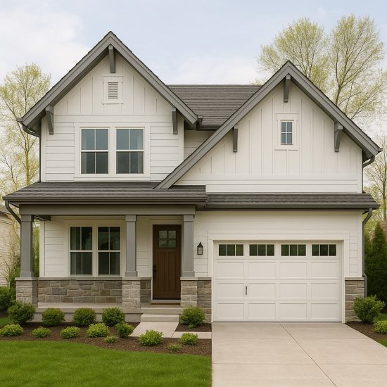Craftsman Craftsman or Farmhouse Homes - Residential garage door installation